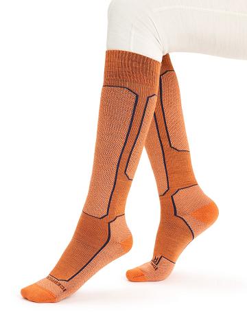 Flash / Ether Icebreaker Merino Ski+ Light Over the Calf Women's Socks | AU 1438ILHS